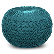 Load image into Gallery viewer, Grafton - Handcrafted Round Pouf
