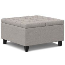 Load image into Gallery viewer, Harrison - Upholstered Coffee Table Storage Ottoman
