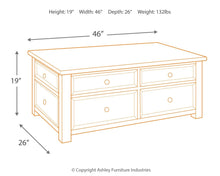 Load image into Gallery viewer, Tyler Creek - Lift Top Cocktail Table - Grayish Brown / Black
