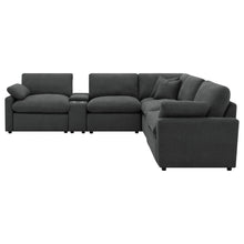 Load image into Gallery viewer, Modular Power Reclining With Lift Top Consoles, 7 Piece Configuration - Dark Gray
