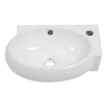 Load image into Gallery viewer, Modern Aesthetic Rectangle Wall Mount Bathroom Sink With Single Faucet Hole
