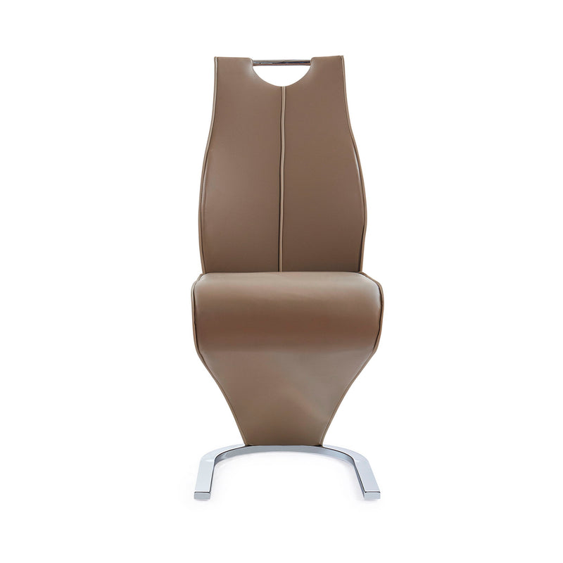 Tony - Dining Chairs (Set of 2) - Brown / Beige