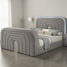Load image into Gallery viewer, Shelyn - Bed With LED, TV Stand, Fireplace &amp; Bluetooth
