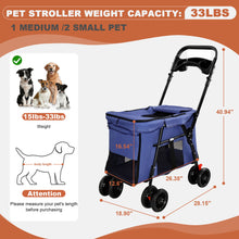 Load image into Gallery viewer, Pet Stroller For Small / Medium Pets
