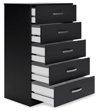 Load image into Gallery viewer, Finch - Five Drawer Chest - 46" Height - Black
