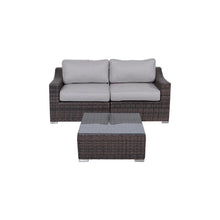 Load image into Gallery viewer, Outdoor Wicker Conversation Set With Cushions, All Weather
