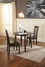 Load image into Gallery viewer, Hammis - Round DRM Drop Leaf Table - Dark Brown
