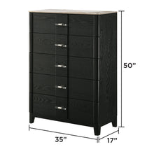 Load image into Gallery viewer, Opel - 5 Drawer Chest - Black
