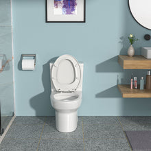 Load image into Gallery viewer, 1 Piece Toilet &amp; Dual Flush, Soft Closing Seat - White
