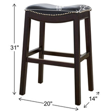 Load image into Gallery viewer, Modern Stool &amp; Nail Head Detailing
