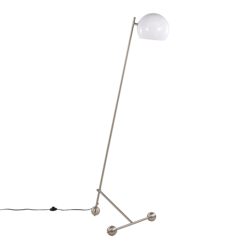 Eileen - Contemporary Floor Lamp - Brushed Nickel