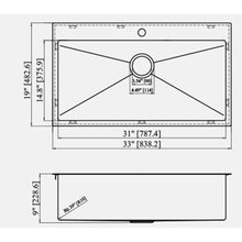 Load image into Gallery viewer, Stainless Steel Drop In Kitchen Sink, Topmount
