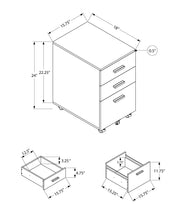 Load image into Gallery viewer, File Cabinet, Rolling Mobile, Storage Drawers, Printer Stand, Office, Work, Contemporary, Modern
