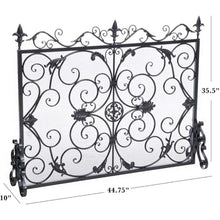 Load image into Gallery viewer, Darcie - Wrought Fireplace Screen, Ornate Design
