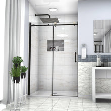 Load image into Gallery viewer, Single Sliding Bypass Shower Door Enclosure With Tempered Glass

