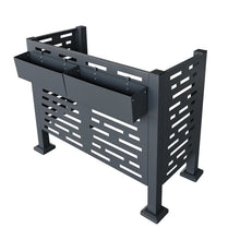 Load image into Gallery viewer, Air Conditioner Fence For Outdoor Units, Metal Privacy Fence Cover, Perfect To Conceal Air Conditioning Units, 3 Fence Panel
