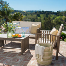 Load image into Gallery viewer, 4 Piece Set Outdoor Chat Set With Water Resistant Cushions
