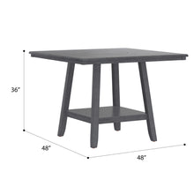 Load image into Gallery viewer, Counter Height Dining Table With Tapered Base And Lazy Susan - Gray

