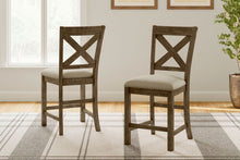 Load image into Gallery viewer, Moriville - Upholstered Barstool (Set of 2) - Beige
