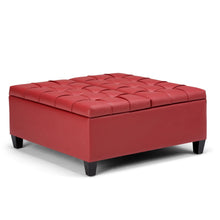 Load image into Gallery viewer, Harrison - Upholstered Coffee Table Storage Ottoman
