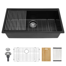 Load image into Gallery viewer, Quartz Kitchen Sink, Composite Workstation, Undermount
