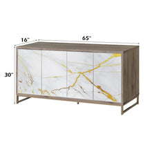 Load image into Gallery viewer, Paavan - Console Cabinet - White / ChampagneChampagne
