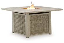 Load image into Gallery viewer, Cliff Trails - Square Fire Pit Table - Beige
