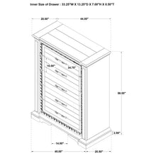 Load image into Gallery viewer, 5 Drawer Bedroom Chest Of Drawers - Vintage
