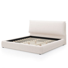 Load image into Gallery viewer, Upholstered Platform Bed Frame With Oversized Plush Pillow Headboard
