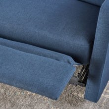 Load image into Gallery viewer, Alma - Contemporary Upholstered Loveseat Recliner - Navy Blue

