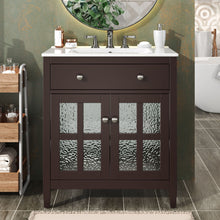 Load image into Gallery viewer, Bathroom Vanity With Ceramic Sink, Adjustable Shelf &amp; Tip Out Tray
