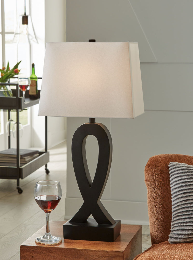Markellton - Poly Table Lamp (Set of 2) - Black