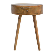 Load image into Gallery viewer, Nordic Chestnut Circular Nightstand
