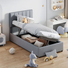 Load image into Gallery viewer, Upholstered Platform Bed With A Hydraulic Storage System
