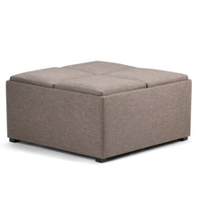 Load image into Gallery viewer, Avalon - Square Coffee Table, Storage Ottoman
