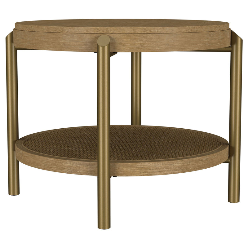 Benson - Round Table With Storage Shelf