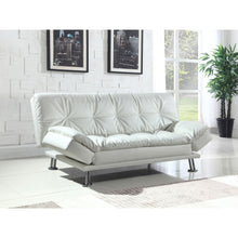 Load image into Gallery viewer, Kimpton - Upholstered Tufted Convertible Sofa Bed With Adjustable Arms Legs - White
