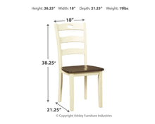 Load image into Gallery viewer, Woodanville - Dining Room Side Chair (Set of 2) - Cream / Brown
