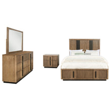 Load image into Gallery viewer, Moraga - 4 Piece Queen Bedroom Set With Fluted Headboard - Ash Brown
