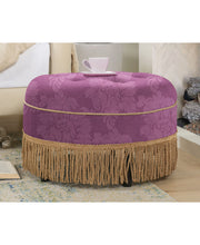 Load image into Gallery viewer, Yolanda - Luxurious Upholstery Round Upholstered Accent Ottoman
