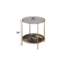 Load image into Gallery viewer, Fiorella - Marble Print Glass Table
