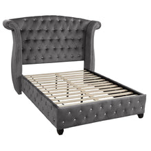 Load image into Gallery viewer, Sophia - Crystal Tufted Upholstered Bed
