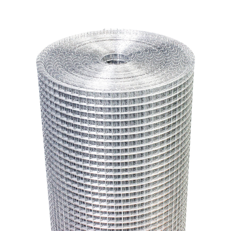 Galvanized Hardware Cloth, Gauge Welded Metal Wire Fence Roll For Garden And Animal Protection - Silver