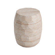 Load image into Gallery viewer, Travertine Lightweight Concrete Side Table For Indoor / Outdoor Use - Beige
