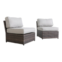 Load image into Gallery viewer, Armless Patio Chair With Cushions
