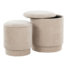Load image into Gallery viewer, Marla - Upholste Contemporary Ottoman Set
