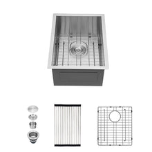 Load image into Gallery viewer, Modern Style Undermount Sink With Stainless Steel, Deep Single Bowl
