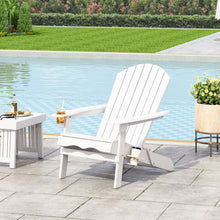 Load image into Gallery viewer, Zenithia - Outdoor Foldable Adirondack Chair With 2 Cup Holders
