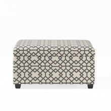 Load image into Gallery viewer, Richmond - Storage Ottoman With Unique Pattern And Ample Storage - Gray
