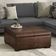 Load image into Gallery viewer, Gabbie - Coffee Table Upholstered Storage Ottoman
